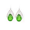Cleo Sable Black Crystal Teardrop Earrings, Gold Metal 5cm Earrings - Image 10