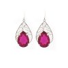 Cleo Sable Black Crystal Teardrop Earrings, Gold Metal 5cm Earrings - Image 13