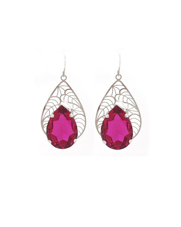 Cleo Sable Black Crystal Teardrop Earrings, Gold Metal 5cm Earrings - Image 13