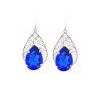 Cleo Sable Black Crystal Teardrop Earrings, Gold Metal 5cm Earrings - Image 14