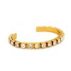 Sweet Whispers Crystal Cuff Bracelet, Rhodium Metal Channel Set - Image 10