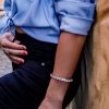 Sweet Whispers Crystal Cuff Bracelet, Rhodium Metal Channel Set - Image 5