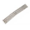 Sway My Way 5 Strand Crystal Bracelet, Rhodium Metal, Channel Set, 16cm long