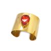 Manhattan Nights Black Teardrop Gold Cuff Bracelet Grande, Gold - Image 5
