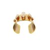 Parisian Clear Marquise Crystal Cuff Bracelet Grande, Gold Metal 5cm Wide, Adjustable - Image 3