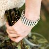 Sway My Way 5 Strand Crystal Bracelet, Rhodium Metal, Channel Set, 16cm long - Image 3