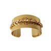 Nightfall Gold Lace Metal Cuff Bracelet