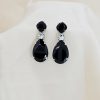 Astor Clear Chandelier Crystal Earrings, 8cm Long Silver Earrings - Image 19