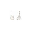Remi Chiffon Clear Crystal Earrings Diamond Shape, 2cm Long Rhodium Metal