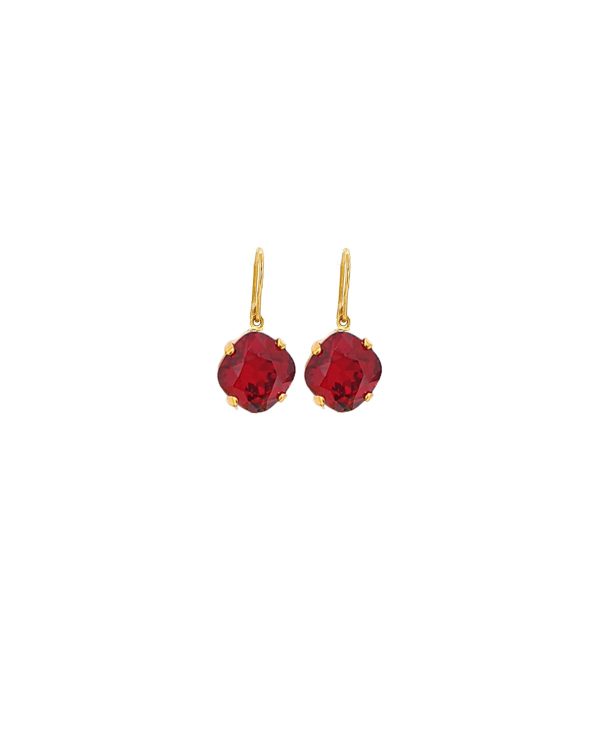 Remi Chiffon Clear Crystal Earrings Diamond Shape, 2cm Long Rhodium Metal - Image 12