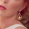 Stealing Kisses Pearl Teardrop Earrings, silver metal 4.5cm earrings - Image 5