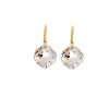 Remi Chiffon Clear Crystal Earrings Diamond Shape, 2cm Long Rhodium Metal - Image 7
