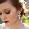 Parisian Crystal Marquise Bridal Earring, Rhodium Metal 5cm long - Image 4