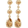 Astor Sahara Gold Chandelier Crystal Earrings, 8cm Long Earrings - Image 8