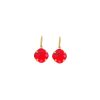 Remi Chilli Red Crystal Earrings Diamond Shape, 2cm Long Rhodium or Gold