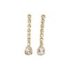 Hold Me Tight Clear Crystal Teardrop Studs, Rhodium Metal 6.5cm long - Image 9