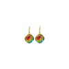 Remi Iris Multi-Coloured Crystal Earrings Diamond Shape, 2cm Long Rhodium or Gold