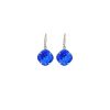 Remi Peacock Blue Crystal Earrings Diamond Shape, 2cm Long Rhodium or Gold - Image 4
