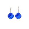 Remi Peacock Blue Crystal Earrings Diamond Shape, 2cm Long Rhodium or Gold - Image 2