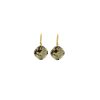 Remi Grey Crystal Earrings Diamond Shape, 2cm Long Rhodium or Gold - Image 2