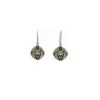 Remi Grey Crystal Earrings Diamond Shape, 2cm Long Rhodium or Gold