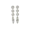 Chelsea Black Crystal Marquise Chandelier Earrings Rhodium Metal, 8cm Long - Image 6