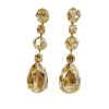 Astor Sahara Gold Chandelier Crystal Earrings, 8cm Long Earrings