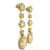 Astor Sahara Gold Chandelier Crystal Earrings, 8cm Long Earrings - Image 3