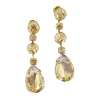 Astor Sahara Gold Chandelier Crystal Earrings, 8cm Long Earrings - Image 9