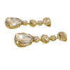 Astor Sahara Gold Chandelier Crystal Earrings, 8cm Long Earrings - Image 4