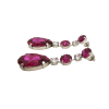 Astor Magenta Pink Chandelier Crystal Earrings, 8cm Long Earrings - Image 6
