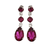 Astor Magenta Pink Chandelier Crystal Earrings, 8cm Long Earrings