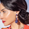 Cleo Sable Black Crystal Teardrop Earrings, Gold Metal 5cm Earrings - Image 31