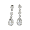 Astor Clear Chandelier Crystal Earrings, 8cm Long Silver Earrings