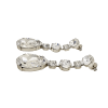 Astor Clear Chandelier Crystal Earrings, 8cm Long Silver Earrings - Image 6