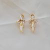 Parisian Crystal Marquise Bridal Earring, Rhodium Metal 5cm long - Image 10