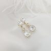 Stealing Kisses Clear Crystal Teardrop Bridal Earring, Gold Metal 5cm long - Image 6