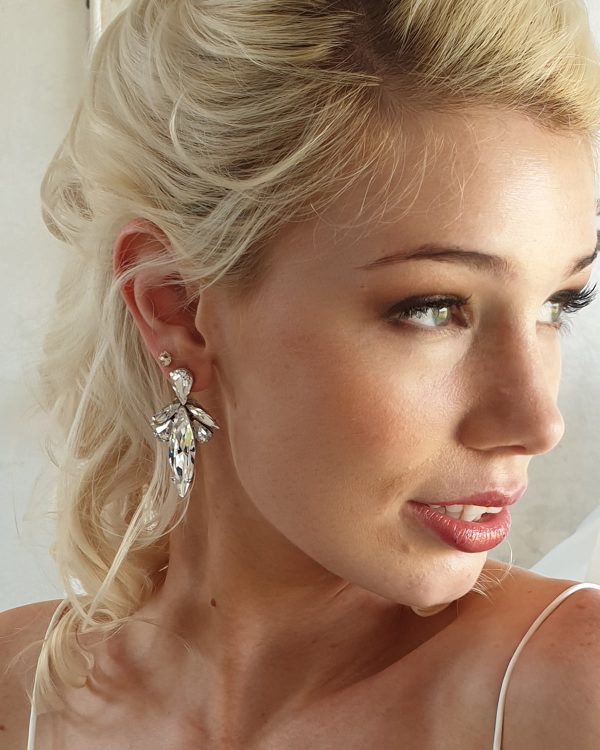 Stealing Kisses Crystal Large Teardrop Earrings - Image 18