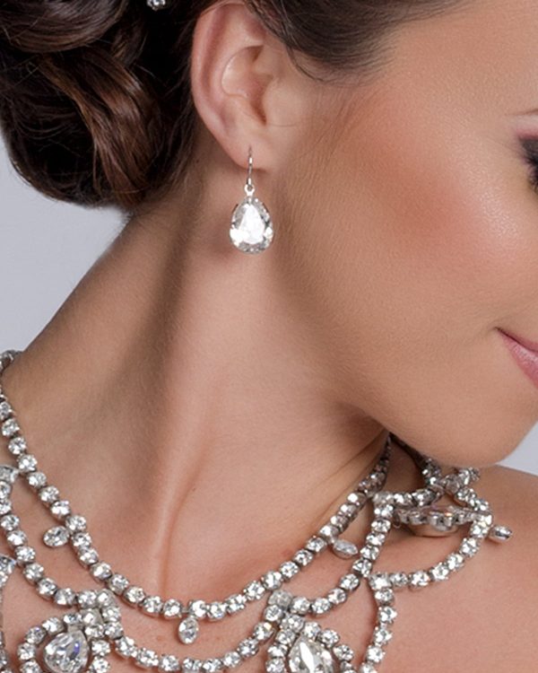 Stealing Kisses Crystal Petite Earrings