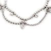 Moonlight Romance Crystal Scallop Bridal Necklace, Rhodium - Image 3