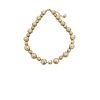 Halo Bridal Necklace Gold Crystals, Gold Metal - Image 5