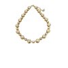 Halo Bridal Necklace Gold Crystals, Gold Metal - Image 4