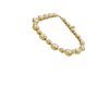 Halo Bridal Necklace Gold Crystals, Gold Metal - Image 3
