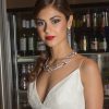 Moonlight Romance Crystal Scallop Bridal Necklace, Rhodium - Image 2