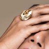 Manhattan Sahara Gold Teardrop Ring Gold - Image 4