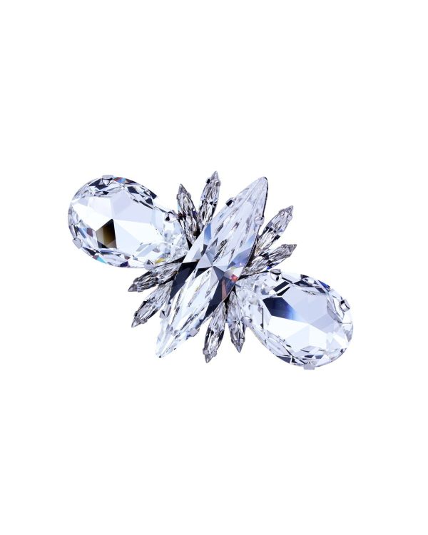 Zora Clear Crystal Statement Ring Grand