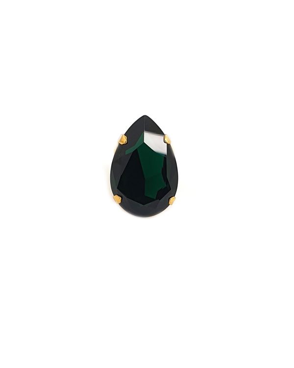 Manhattan Emerald Green Teardrop Ring