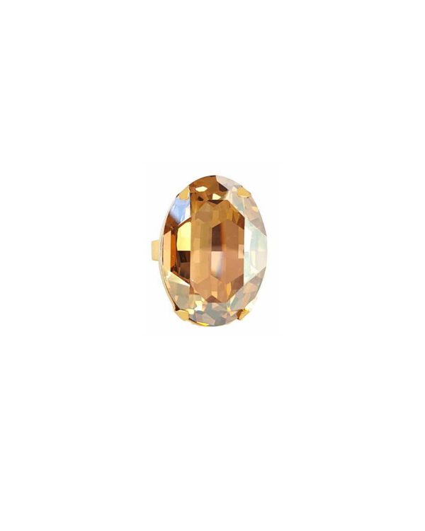 Lets Dance Gold Oval Ring Gold