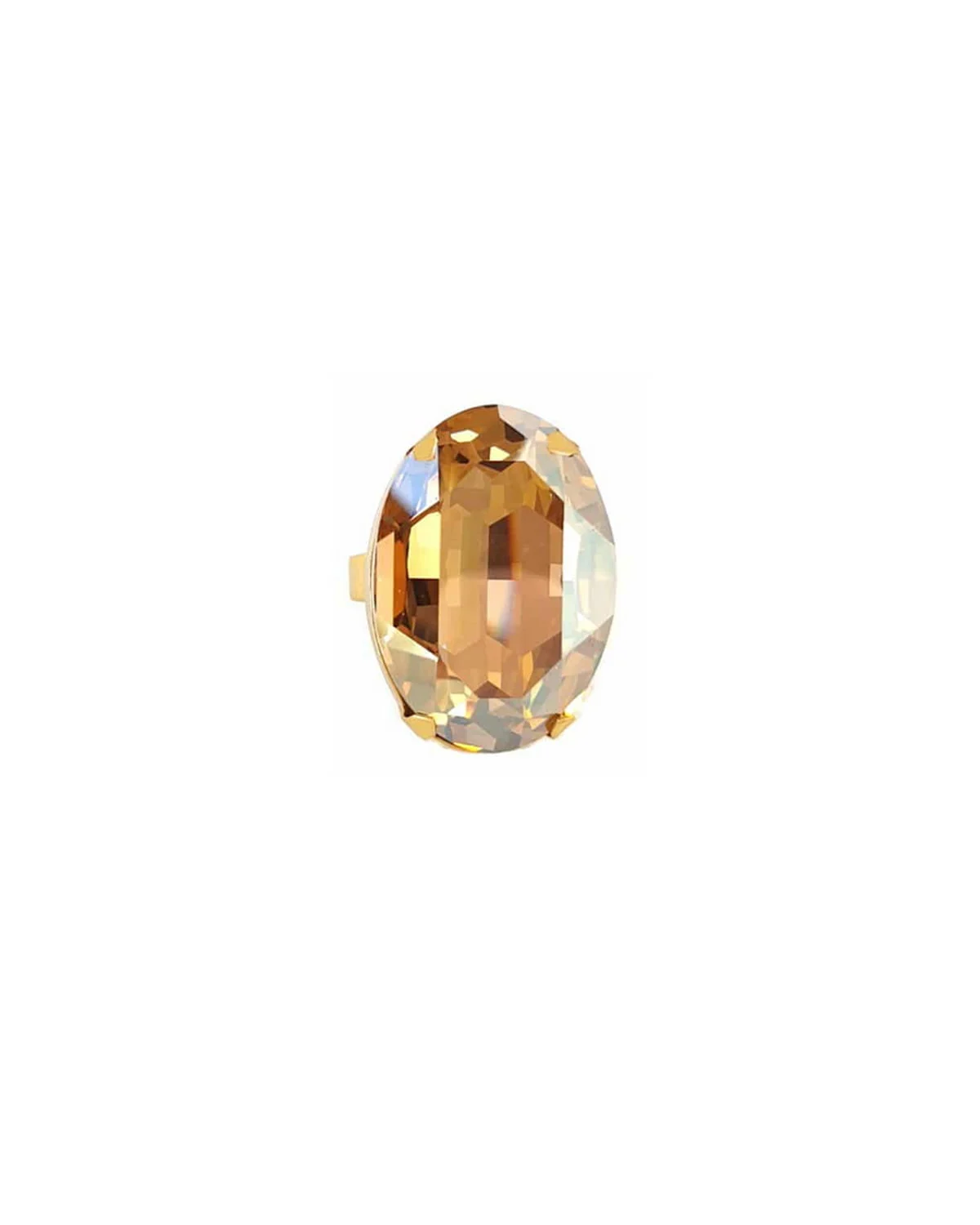 Lets Dance Gold Oval Ring Gold