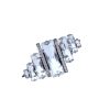 Martini Swings Clear Baguette Rhodium Ring